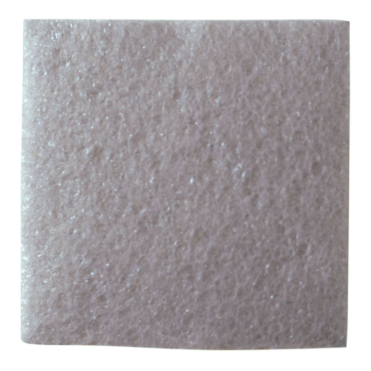 Collagen wound dressing, square shape with white textured surface, shown on white background