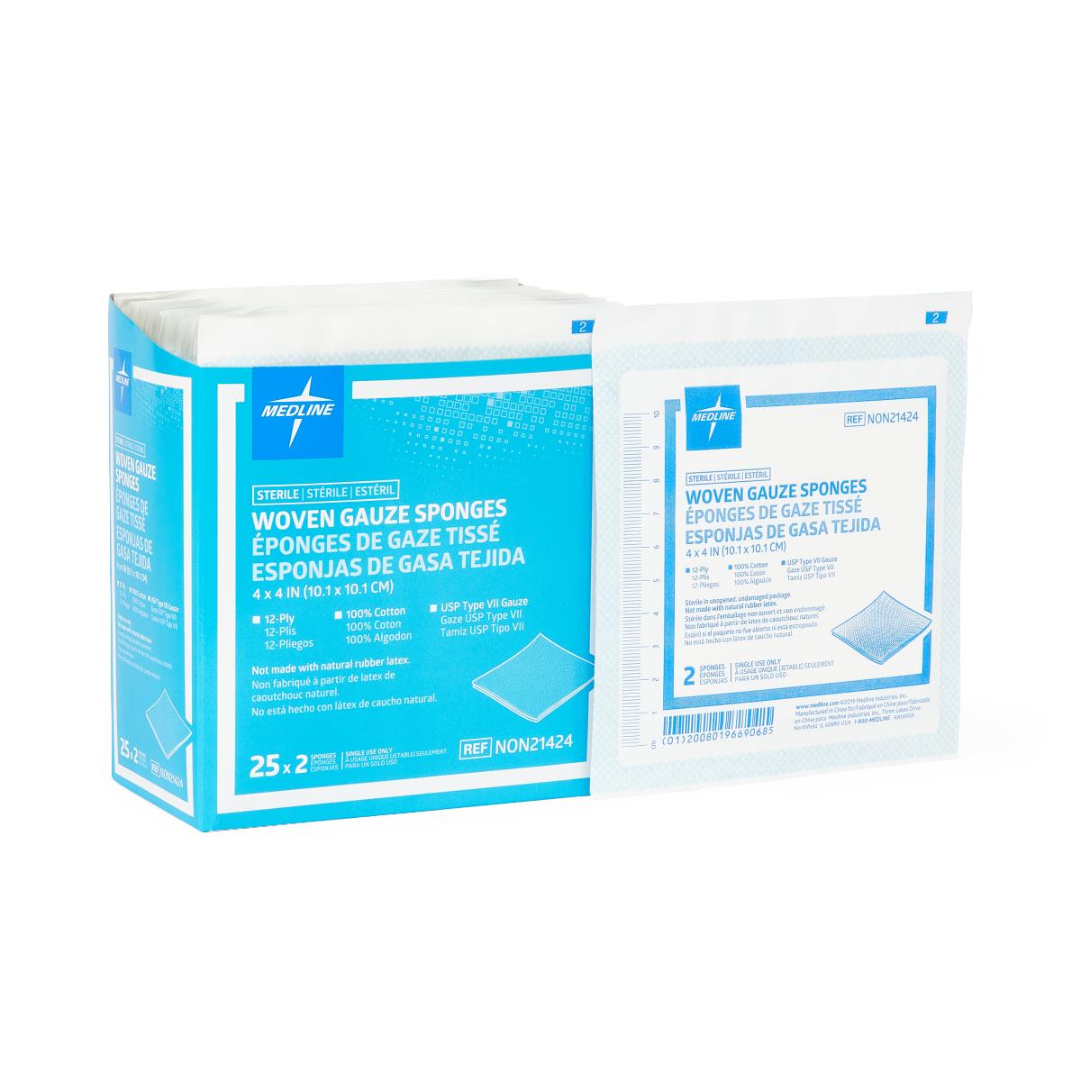 12ply Sterile Cotton Gauze Pads Various Sizes 12ply Sterile Cotton Gauze Pads Various Sizes