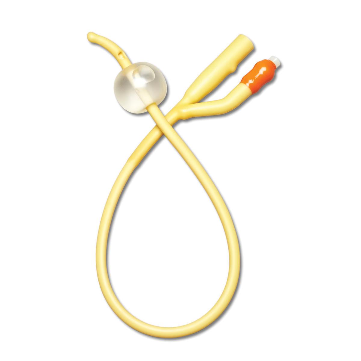 Silicone Elastomer Coated Latex Foley Catheter - Medline - All Sizes