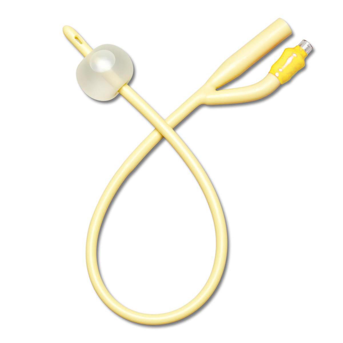 Silicone Elastomer Coated Latex Foley Catheter - Medline - All Sizes