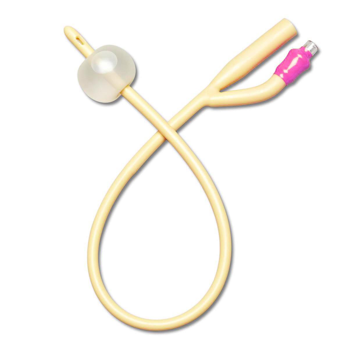 Silicone Elastomer Coated Latex Foley Catheter - Medline - All Sizes