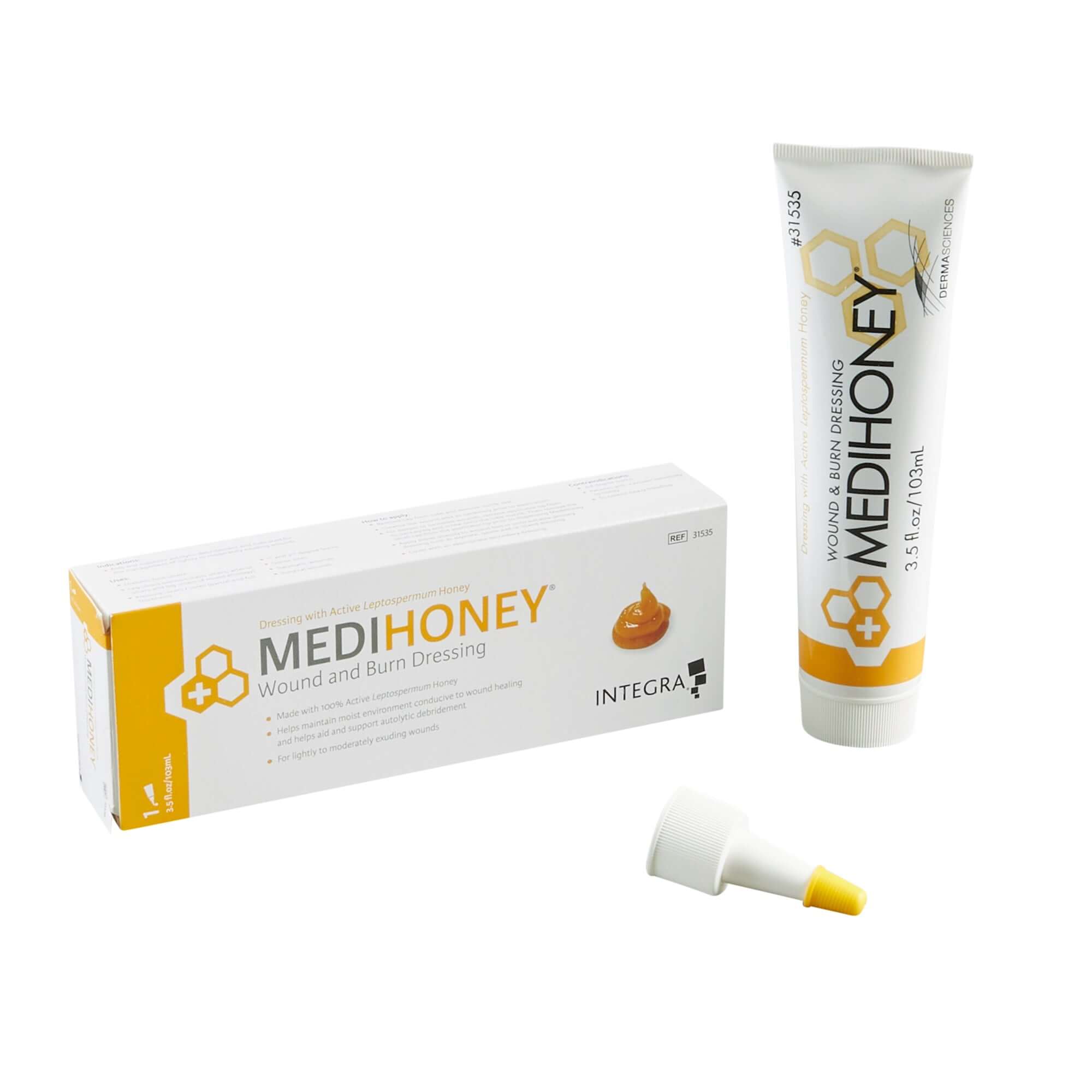 McKesson Honey Wound and Burn Dressing MEDIHONEYยฎ 3.5 oz. Paste