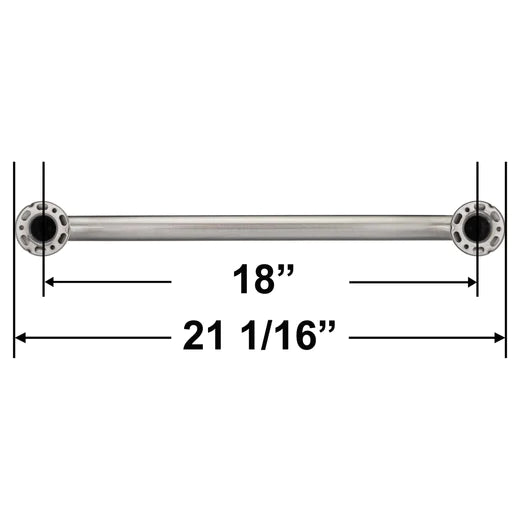 Satin Stainless Steel Grab Bar, 1.5" Diameter, Various Lengths