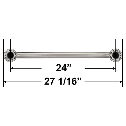 Satin Stainless Steel Grab Bar, 1.5" Diameter, Various Lengths