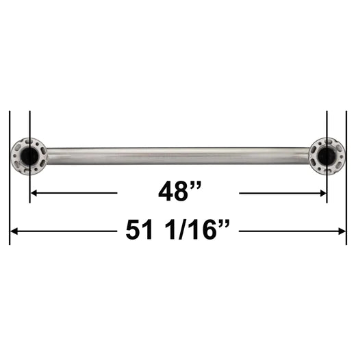 Satin Stainless Steel Grab Bar, 1.5" Diameter, Various Lengths