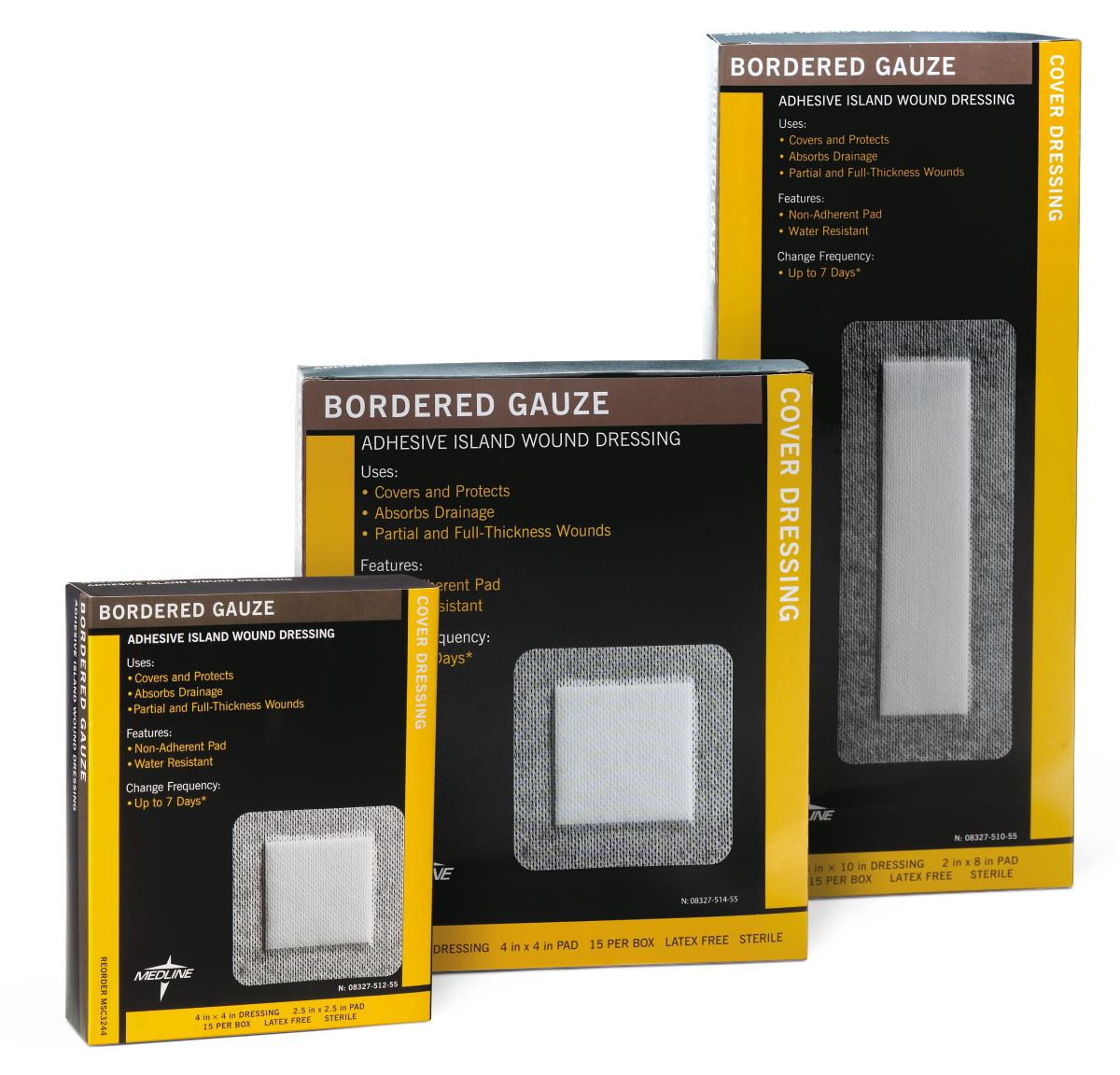 Sterile Island Dressing - Gauze, Assorted Sizes