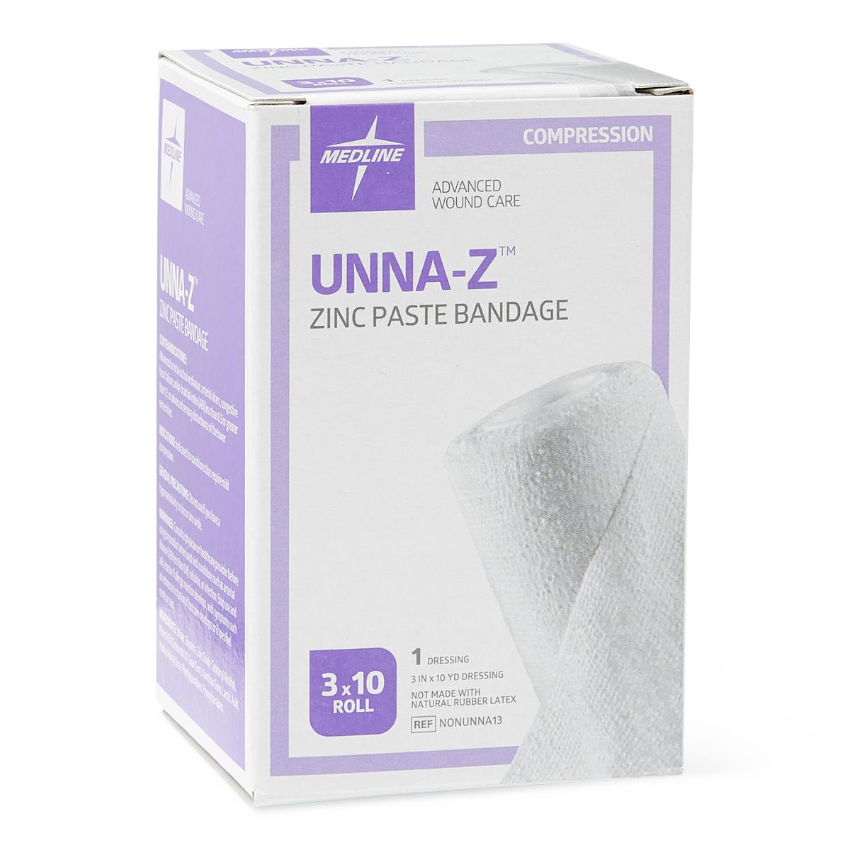 Unna-Z Zinc Oxide Compression Bandage, 3 Unna-Z Zinc Oxide Compression Bandage, 3