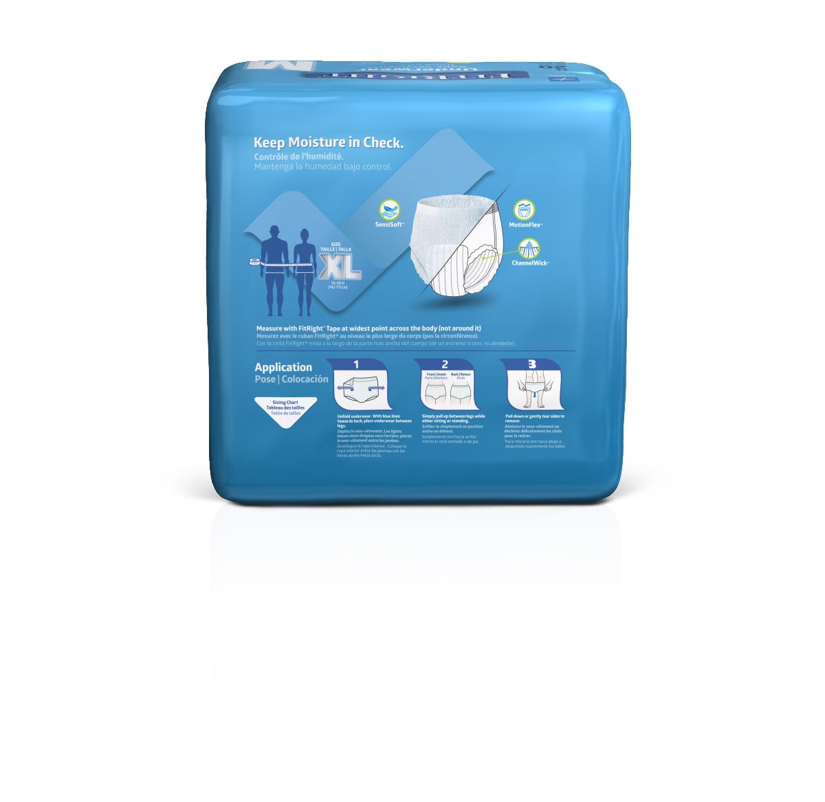 Medline FitRight Extra Adult Incontinence Underwear