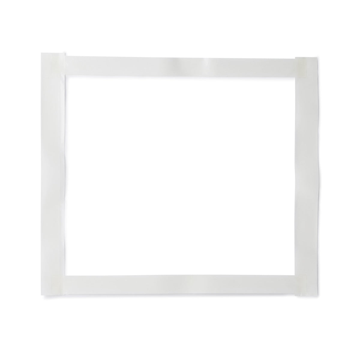 Moisture barrier protector sheet with transparent center panel and white border edges, shown flat on white background