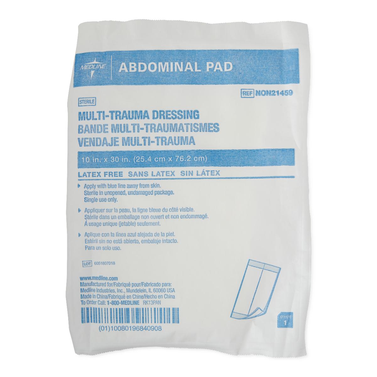 Abdominal (ABD) Pads, 10x30, Sterile Abdominal (ABD) Pads, 10x30, Sterile