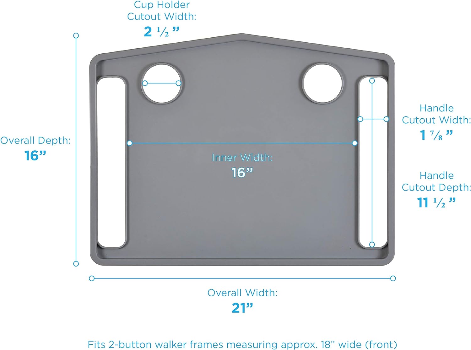 Universal Walker Tray - Convenient Walker Accessory