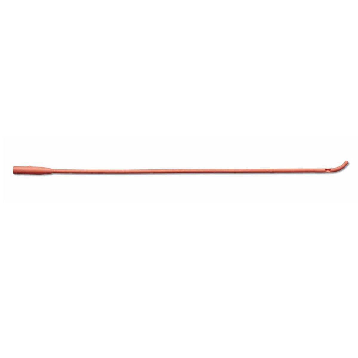 Sterile Red Rubber Coude-Style Urethral Catheter 14FR (case of 12)