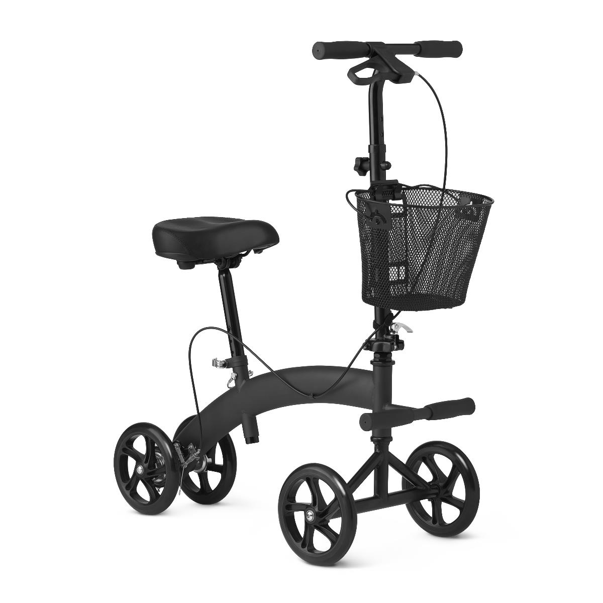 Manual Seated Scooter Knee Walker Durable Mobility Aid