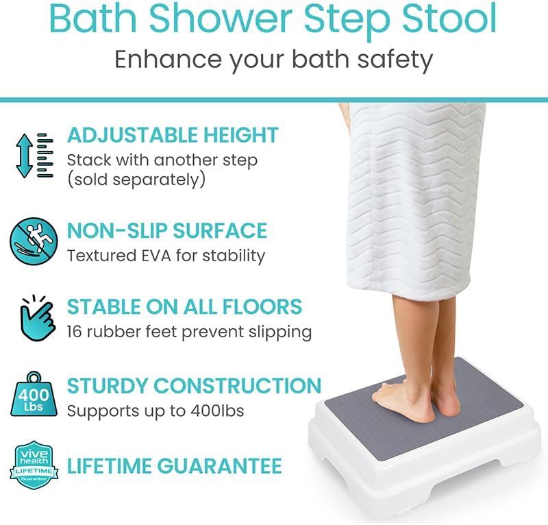 Vive Bath Shower Step Stool