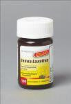 Senna laxative tablet bottle with yellow label, 100 count, white cap