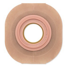 Ostomy Barrier New Image™ FlexTend™ Precut, Extended Wear Adhesive Tape Borders 57 mm Flange Red Code System
