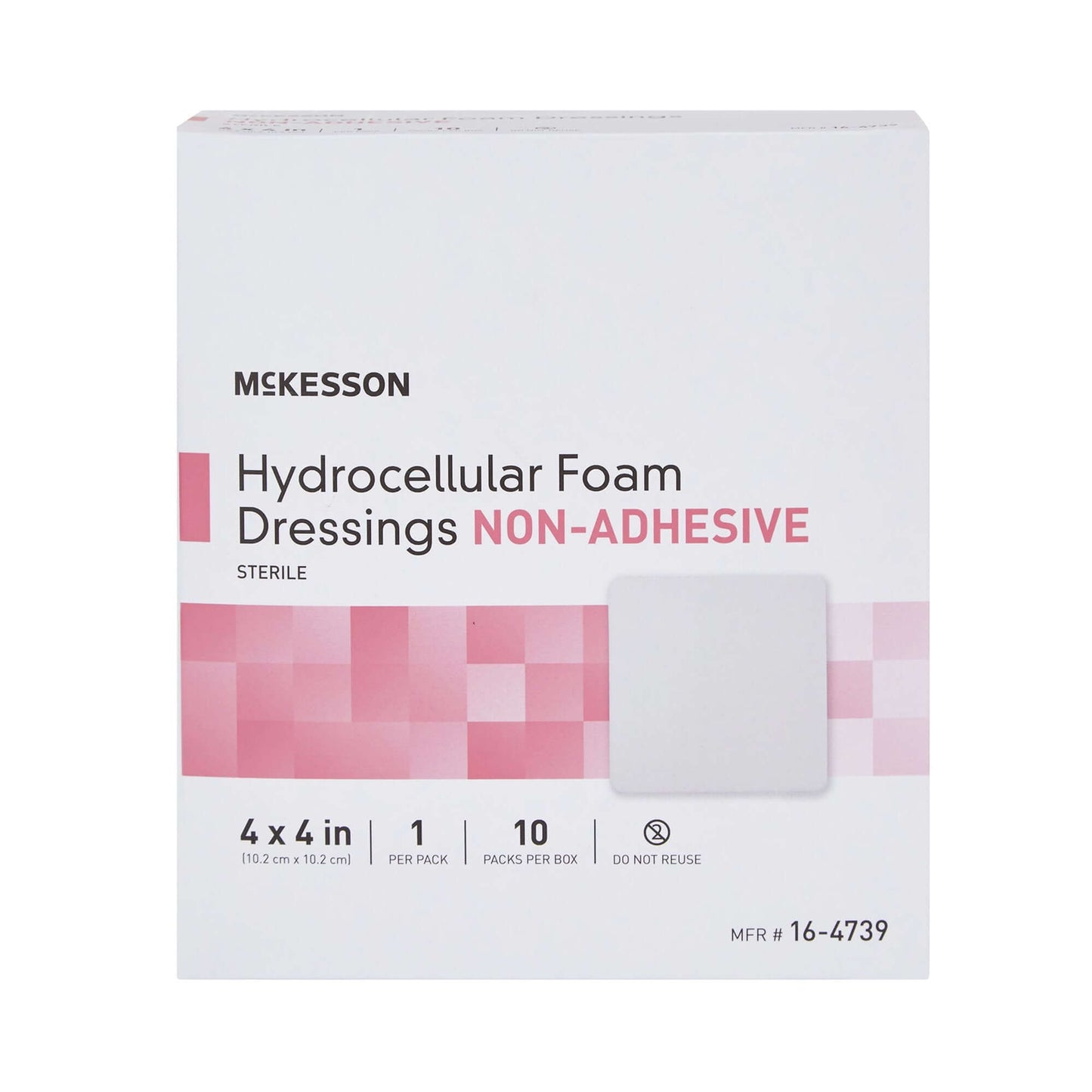 McKesson Foam Dressing 4 X 4 Inch