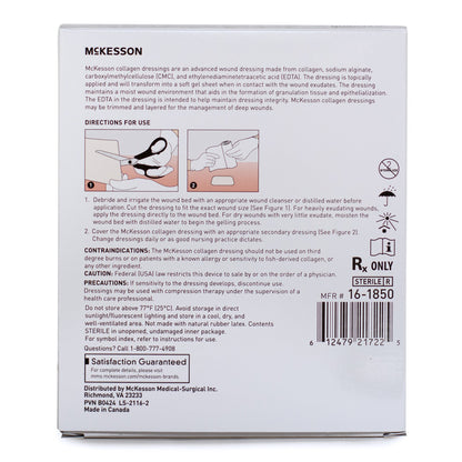 McKesson Collagen Dressing 2 X 2 Inch Square Sterile