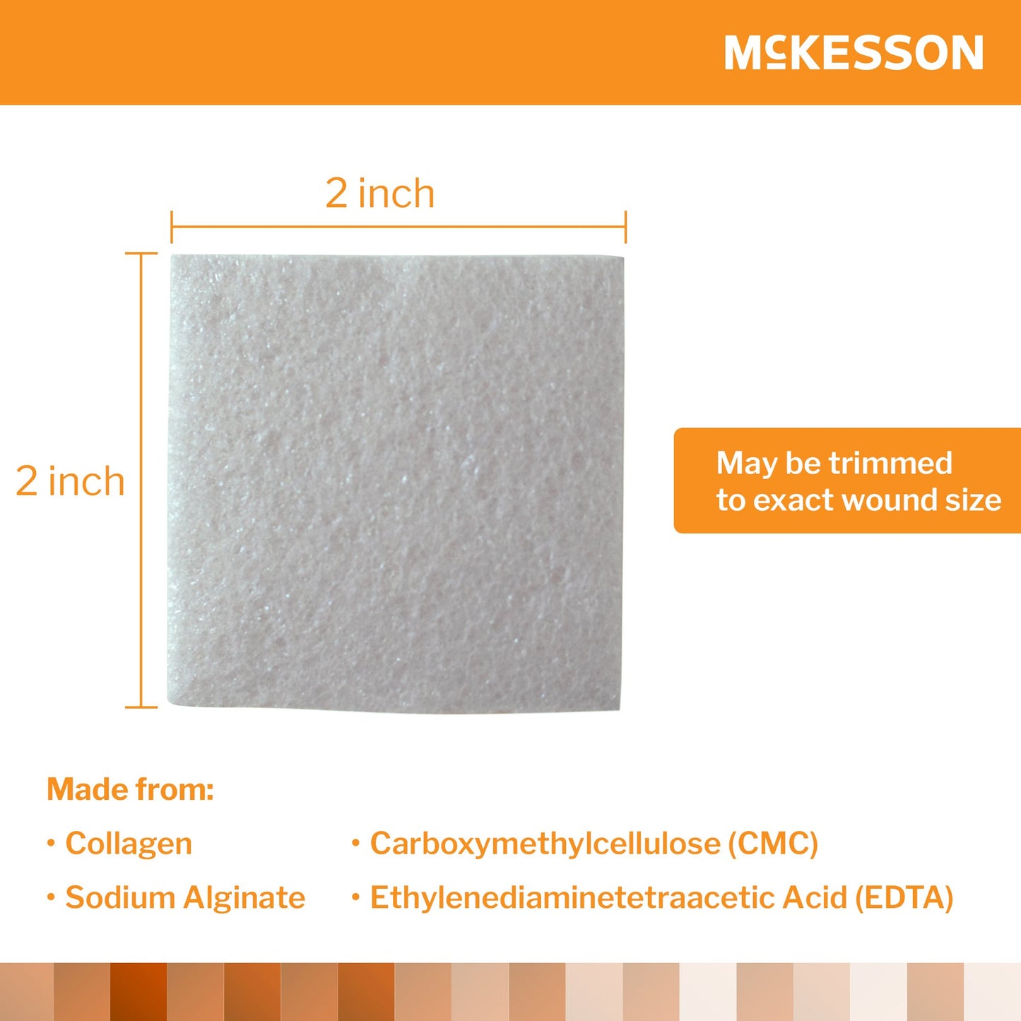McKesson Collagen Dressing 2 X 2 Inch Square Sterile