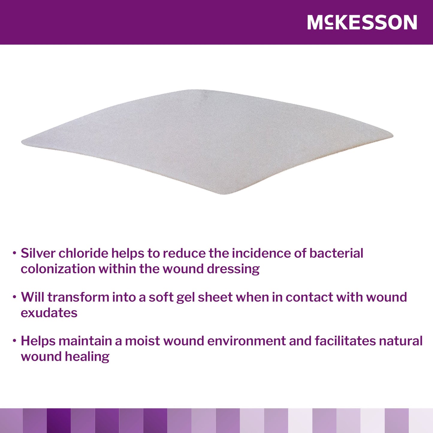 McKesson Silver Collagen Dressing 2 X 2 Inch Square Sterile