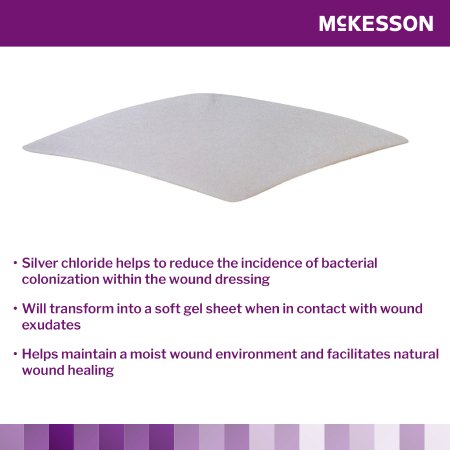 McKesson Silver Collagen Dressing 4 X 4 Inch
