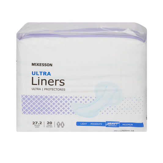 McKesson Incontinence Liner Ultra 27-1/5 Inch One Size Fits Most