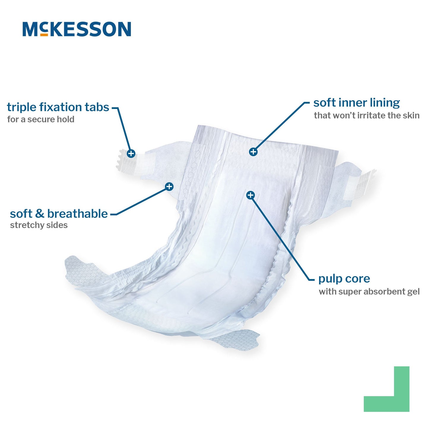 McKesson Unisex Baby Diaper Size 8 Disposable Heavy Absorbency