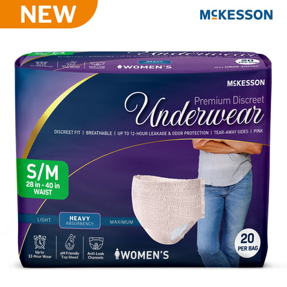 McKesson Absorbent Underwear Adult Small / Medium Female