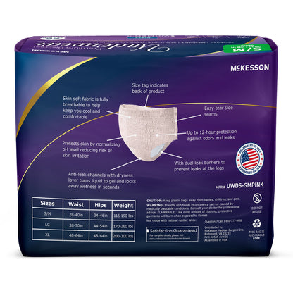 McKesson Absorbent Underwear Adult Small / Medium Female