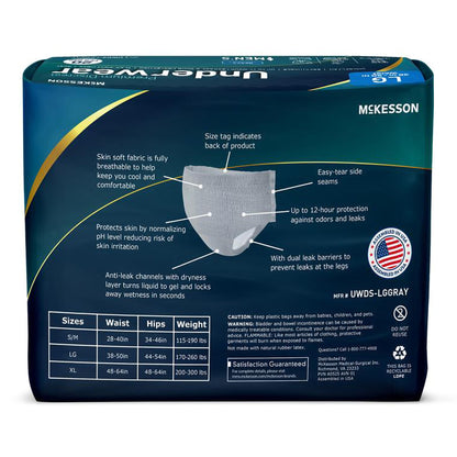 McKesson Absorbent Underwear Adult Large Male