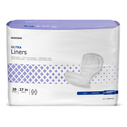 McKesson Incontinence Liner Ultra 27 Inch One Size Fits Most