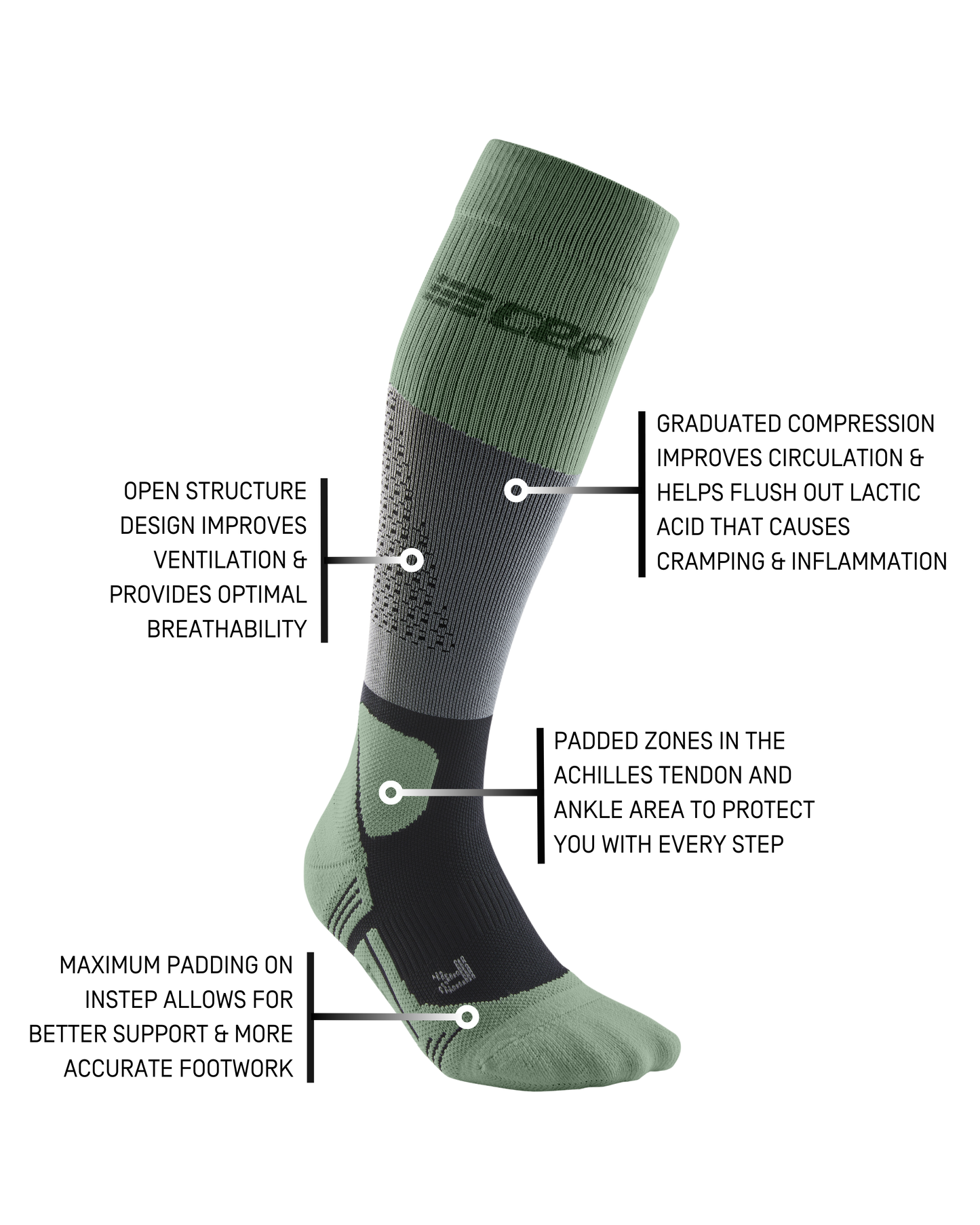 Max Cushion Hiking Tall Socks, Men