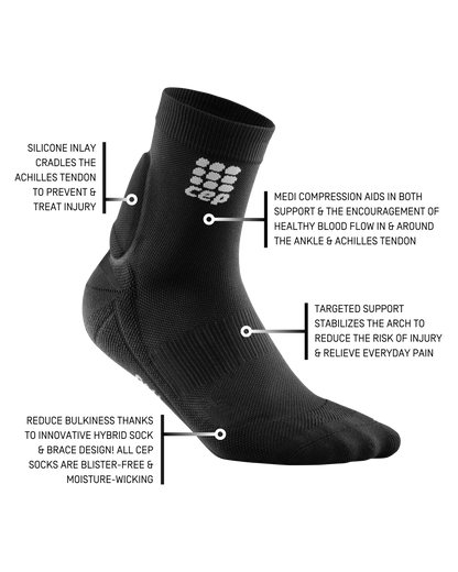 Achilles Support Short Socks, Women