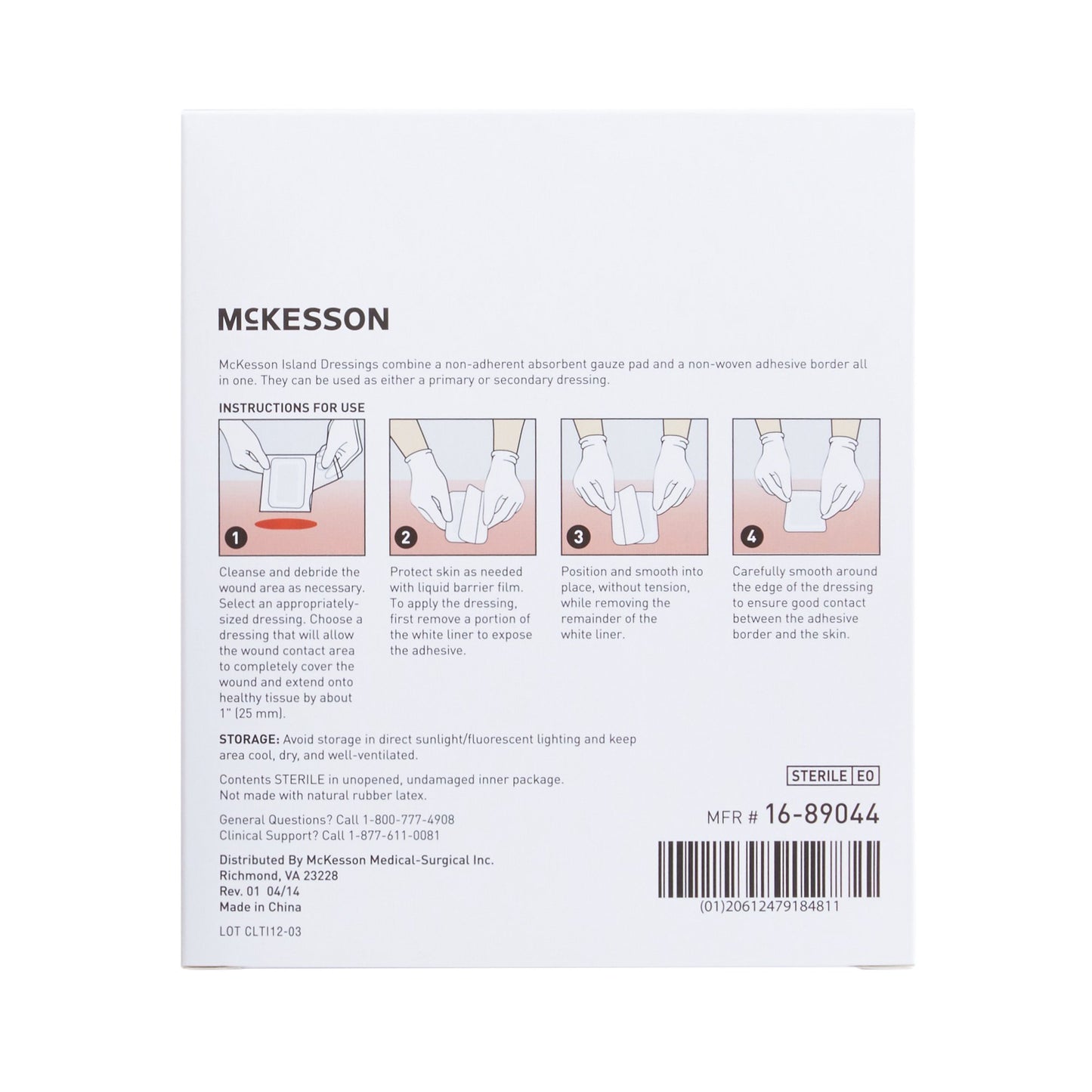 McKesson Island Dressing 4 X 4 Inch Square Sterile
