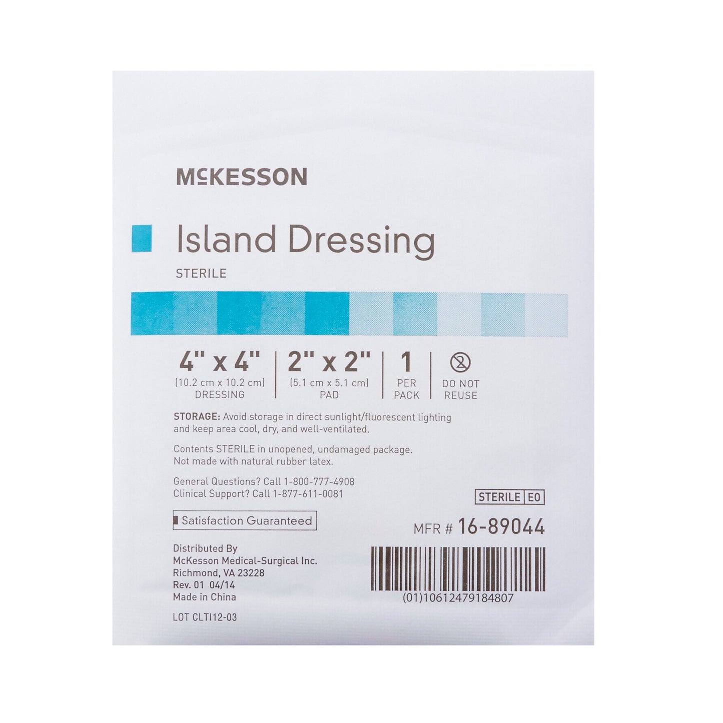 McKesson Island Dressing 4 X 4 Inch Square Sterile