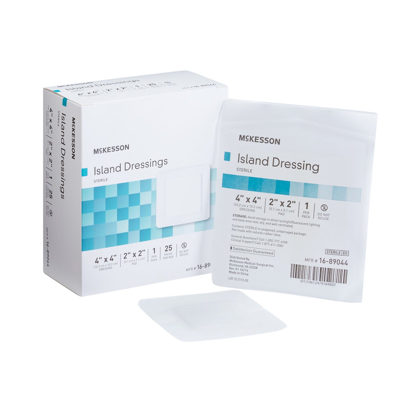 McKesson Island Dressing 4 X 4 Inch Square Sterile