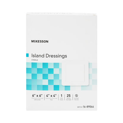McKesson Island Dressing Square Sterile 6 X 6 Inch