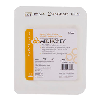 McKesson Honey Impregnated Wound Dressing MEDIHONEY® Square 2 X 2 Inch