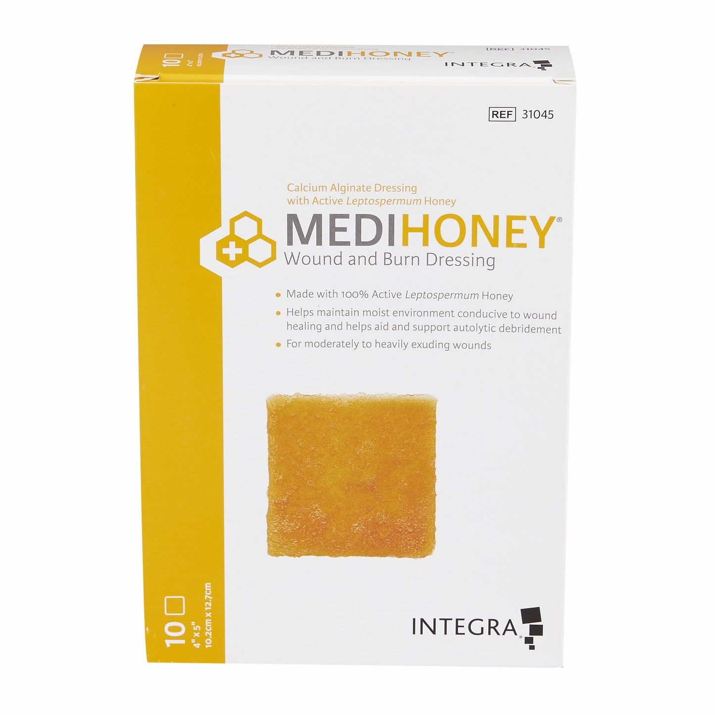 McKesson Honey Impregnated Wound Dressing MEDIHONEY® 4 X 5 Inch