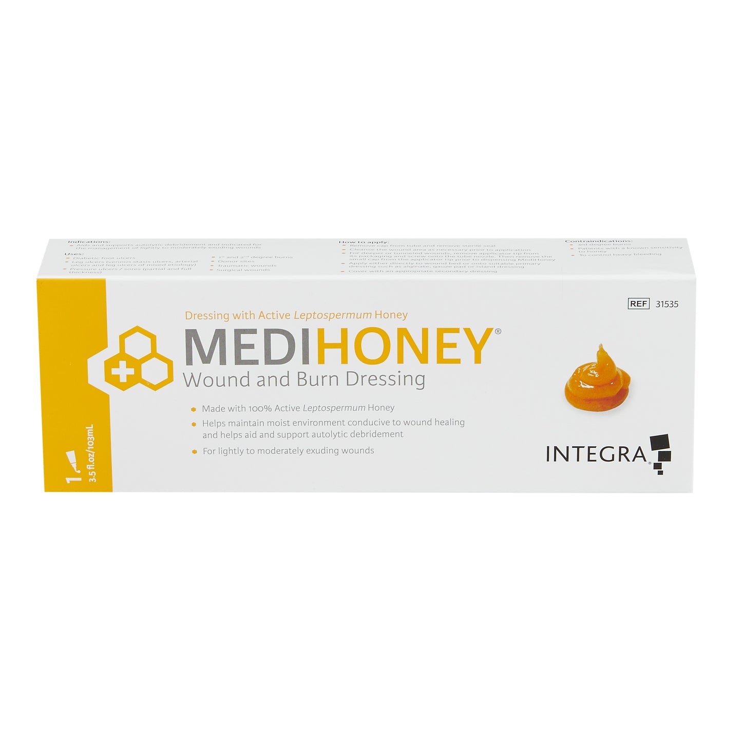 McKesson Honey Wound and Burn Dressing MEDIHONEY® 3.5 oz. Paste