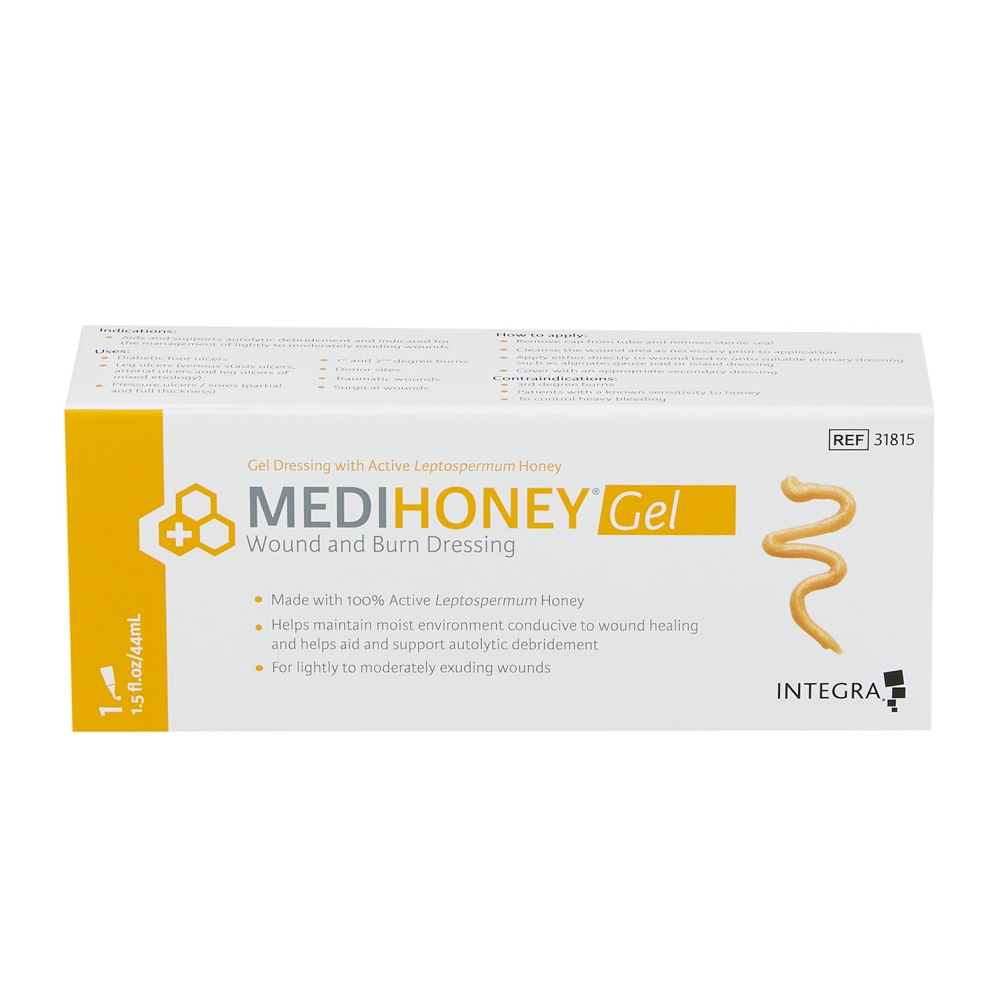 McKesson Honey Wound and Burn Dressing Gel 1.5 oz.