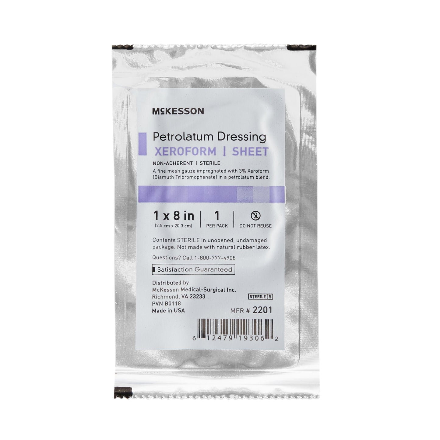 McKesson Xeroform Petrolatum Dressing Strip 1 X 8 Inch