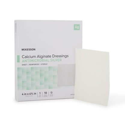 McKesson Silver Alginate Dressing 4 X 4 - 3/4 Inch