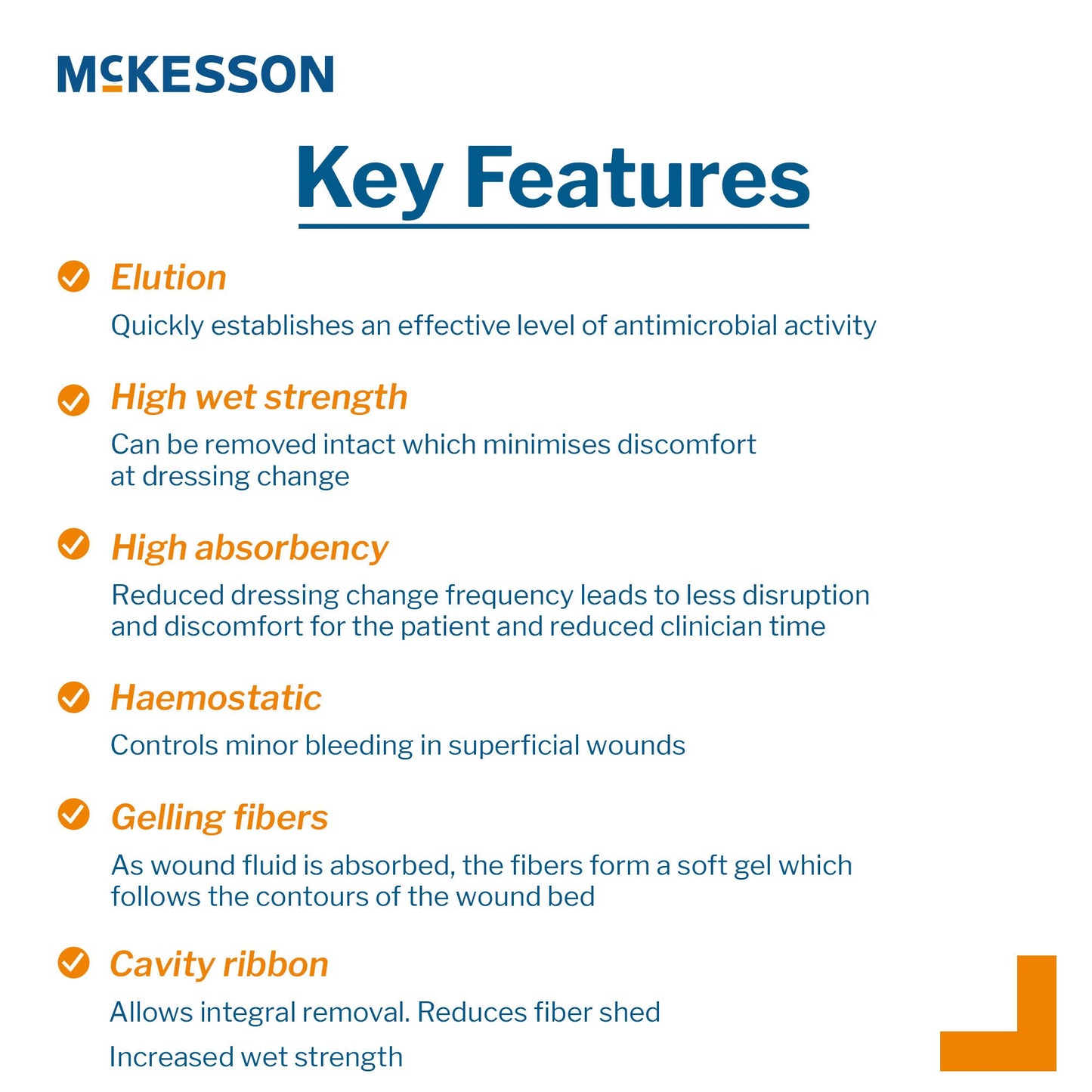 McKesson Silver Alginate Dressing 4 X 4 - 3/4 Inch