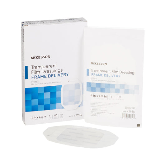 McKesson Transparent Film Dressing 4 X 4 - 3/4 Inch
