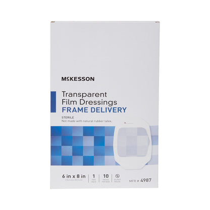 McKesson Transparent Film Dressing 6 X 8 Inch