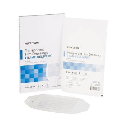 McKesson Transparent Film Dressing 6 X 8 Inch