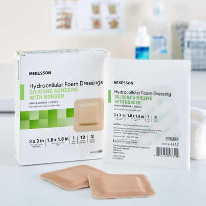 McKesson 5-Layer Foam Dressing 3 X 3 Inch