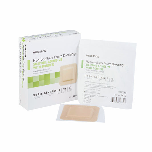 McKesson 5-Layer Foam Dressing 3 X 3 Inch