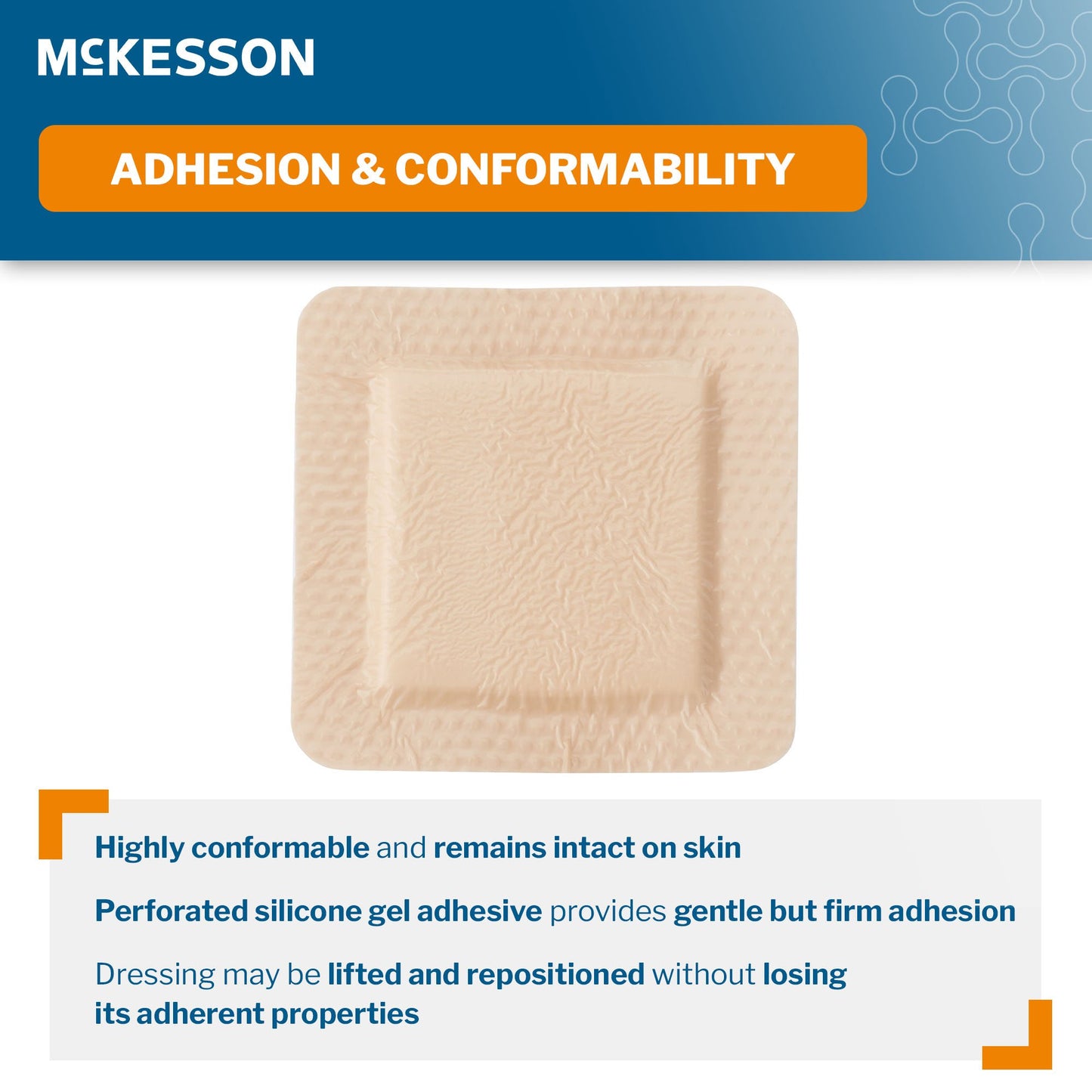 McKesson 5-Layer Foam Dressing 3 X 3 Inch